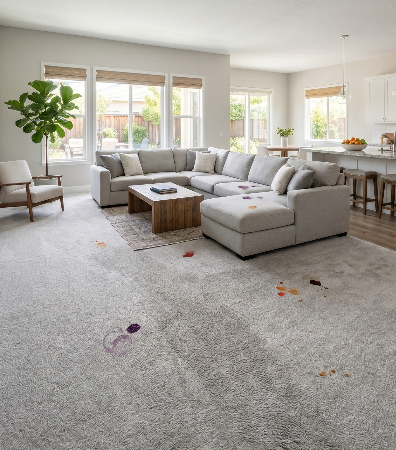 -Carpet before Spiker cleaning